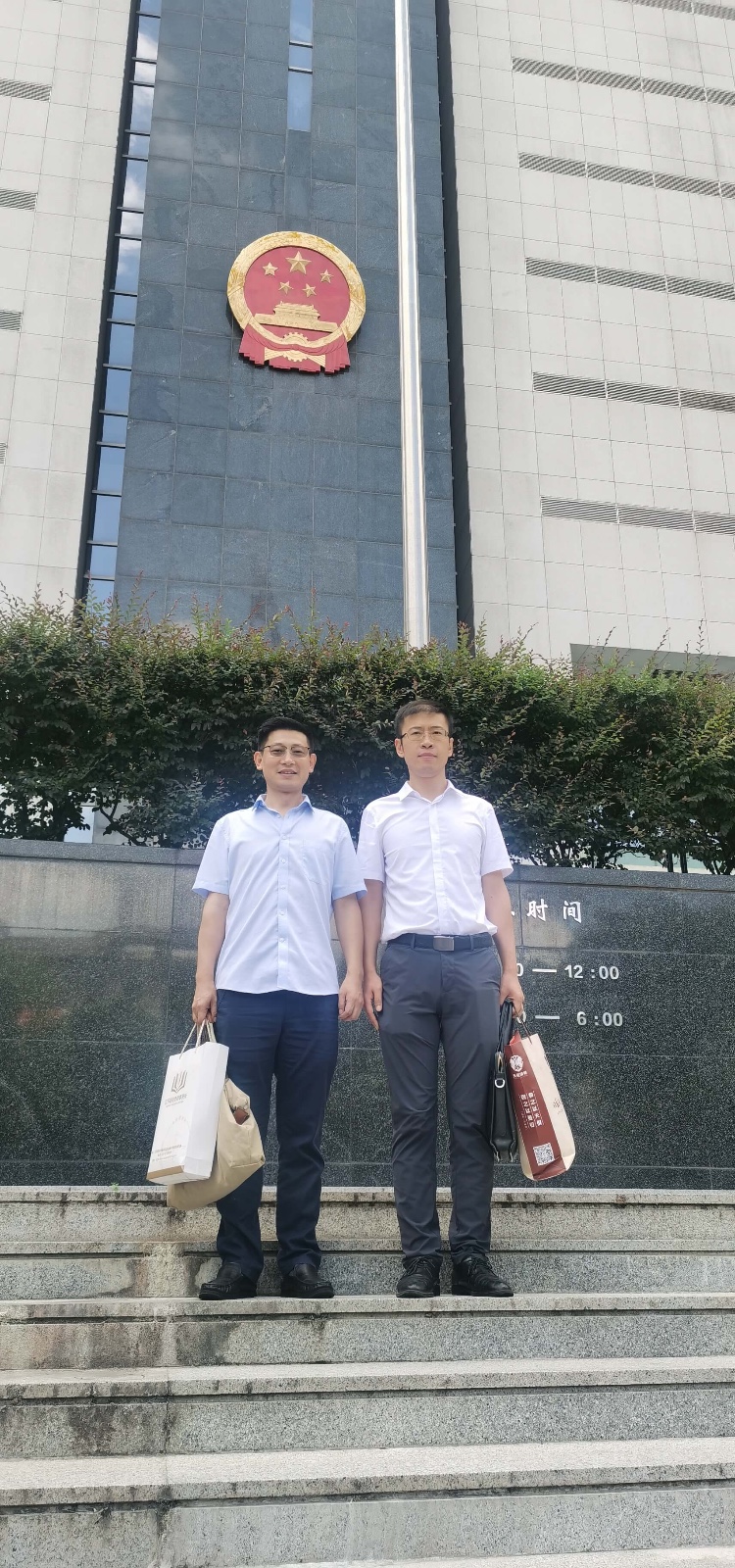 2023年8月3日，天倪律所蚂蚁刑辩团队律师王鑫在南京市中级人民法院就某科技公司案件开庭。